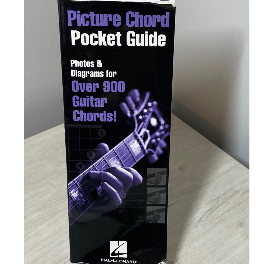 Hal Leonard Guitar Chords Picture Pocket Guide Book Reference Diagrams Photos